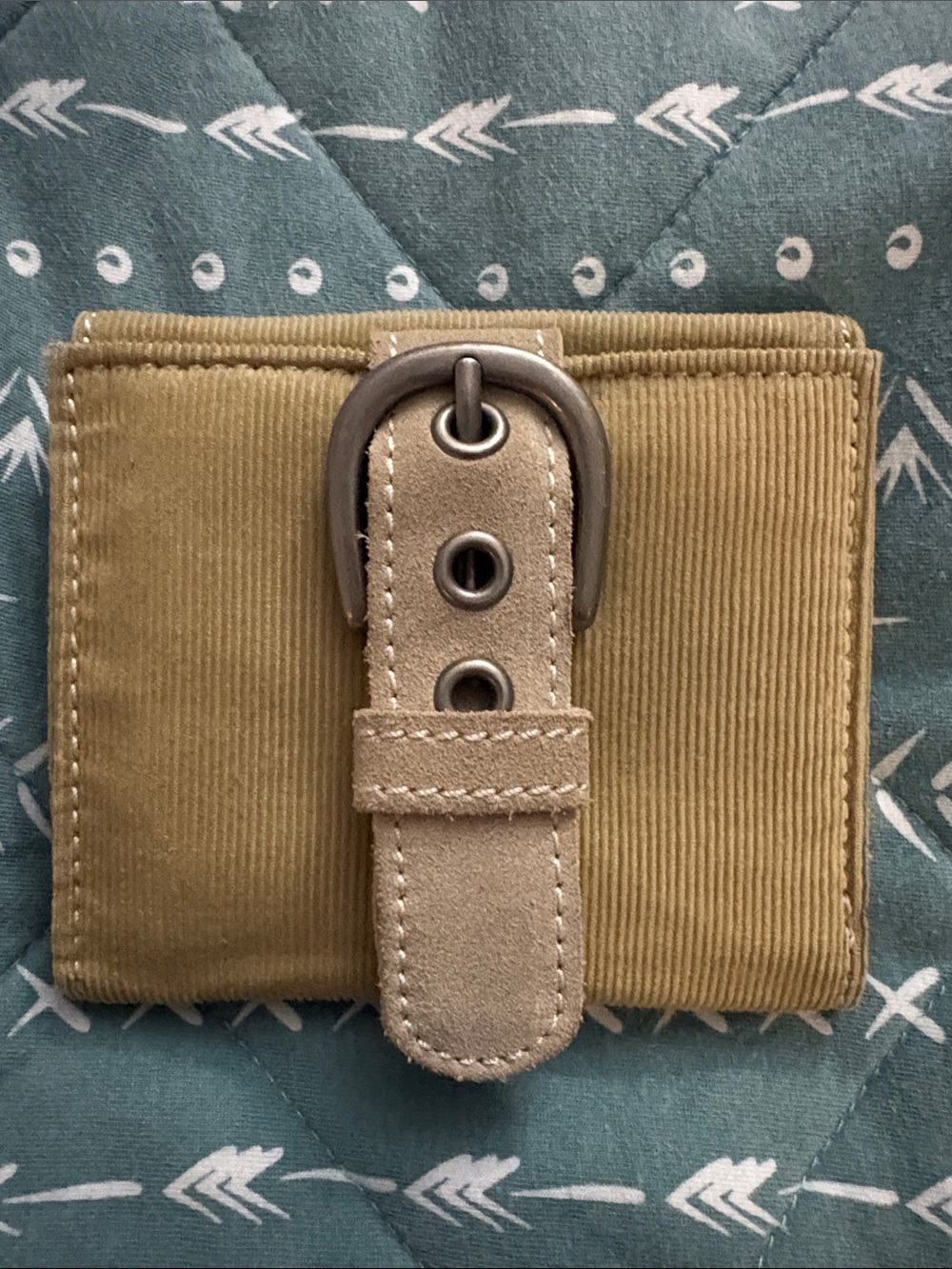 AE AMERICAN EAGLE Corduroy Buckle Wallet